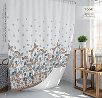 Тканинна шторка для душу Тропік 180 х 200 см Туреччина ожина