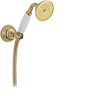 Золотий душовий набір ручний душ + шланг + тримач Bugnatese RICOR19701