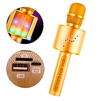 Мікрофон караоке бездротовий з колонкою Bluetooth USB YS-66, світломузика