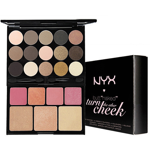 Набір косметики NYX Cosmetics Butt Naked Turn The Other Cheek (тіні + рум'яна + хайлайтери + бронзер)