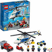 Конструктор LEGO City 60243 Погоня на полицейском вертолёте