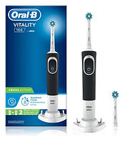 Электрическая зубная щетка Oral B Vitality 150 Cross Action Black (1 ручка и 2 насадки)