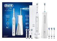 Электрическая зубная щетка Oral B GeniusX + ирригатор Aquacare 6 набор