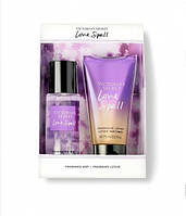 Парфюмированный набор спрей и лосьон Victoria`s Secret Mini Mist & Lotion Love Spell