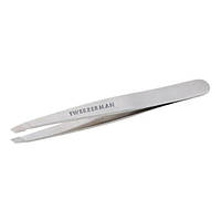 Пинцет для бровей Tweezerman Platinum Silver Slant Tweezer (9 см)