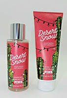 Набор лосьон и спрей Victoria`s Secret PINK Desert Snow Body Mist + Lotion Limited Edition