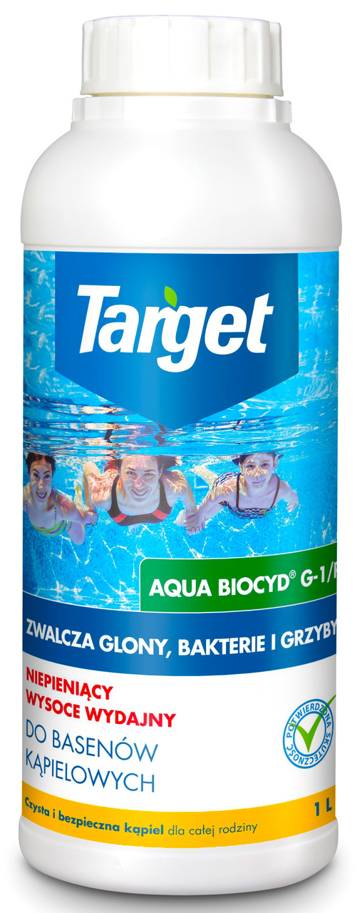 Засіб проти водоростей, грибків і бактерій в басейні aqua biocyd 1 л, Target