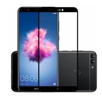 Стекло защитное для Huawei P Smart (0,3мм, 5D, черное) Full Glue