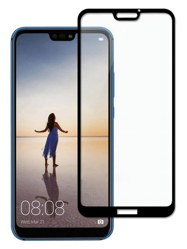 Скло захисне для Huawei P20 LiteHuawei P20 Lite (0,3мм, 5D, чорне) Full Glue