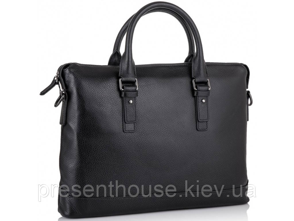 Класична чоловіча шкіряна сумка для ноутбука і документів Tiding Bag