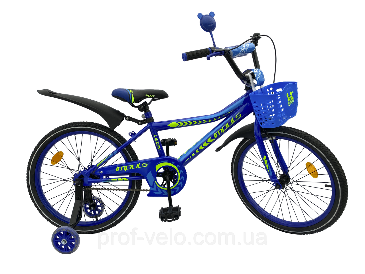Велосипед дитячий IMPULS SP LEON 20" синьо-салатовий