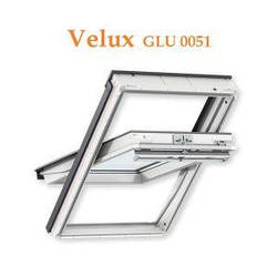 Мансардні вікна Velux Стандарт GLU 0051 В з нижньою ручкою відкривання 66х1118