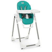 Детский стульчик для кормления EL CAMINO ME 1038 PRIME Ocean / сидение экокожа / цвет бирюзовый **