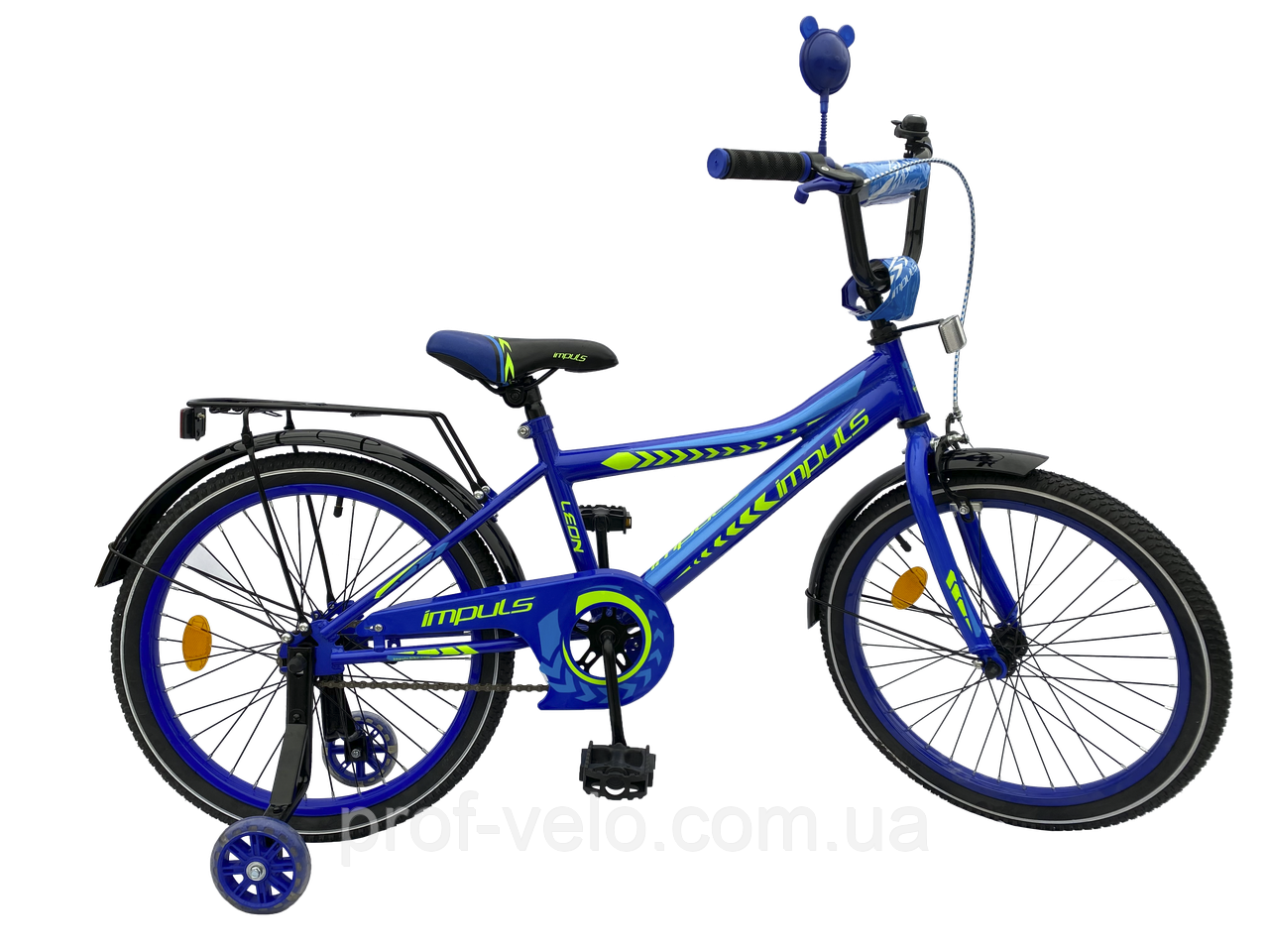 Велосипед 18" дюймів 2-х колесний IMPULS CL Leon синьо-салатовий
