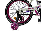 Велосипед 18" дюймів 2-х колесний IMPULS SP Liana Біло-фіолетовий, фото 2