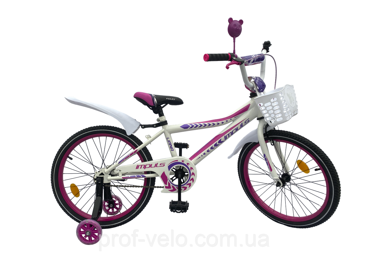 Велосипед дитячий IMPULS SP Liana 20Д. Біло-фіолетовий