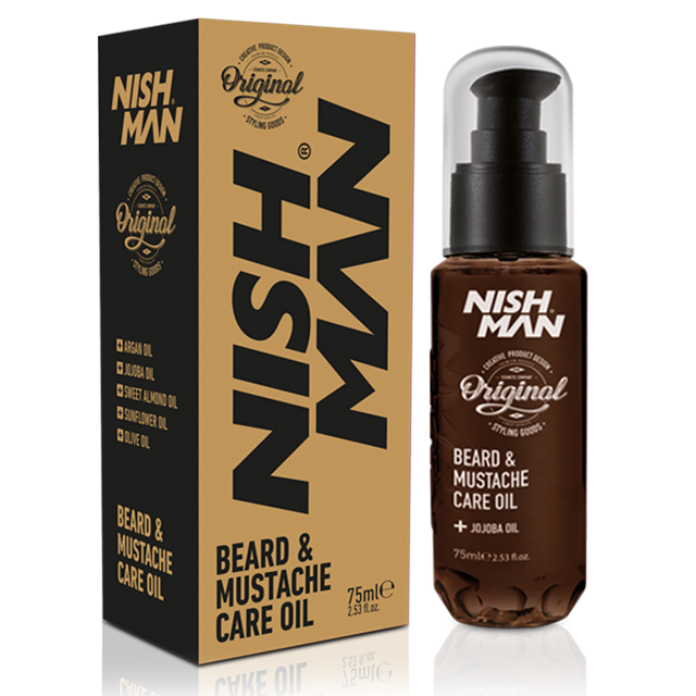 Олія для бороди Nishman Beard&Mustache Care Oil 75 мл, фото 1