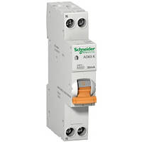 Диференційний автоматичний вимикач АД63К 1П+Н 10A 30MA C Schneider Electric 12521