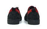 Кросівки чоловічі з нубука демісезонні взуття великих розмірів Rosso Avangard Fuoco Black Nub TPR BS, фото 5