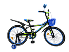 Велосипед дитячий IMPULS SP LEON 20" синьо-салатовий, фото 2