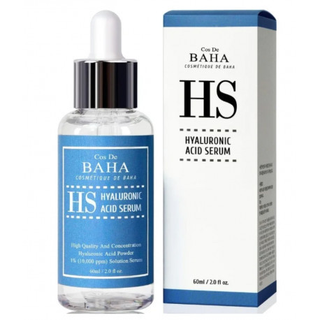 COS DE BAHA PURE HYALURONIC ACID SERUM (HS) Зволожувальна сироватка з гіалуроновою кислотою 1% (60 мл)