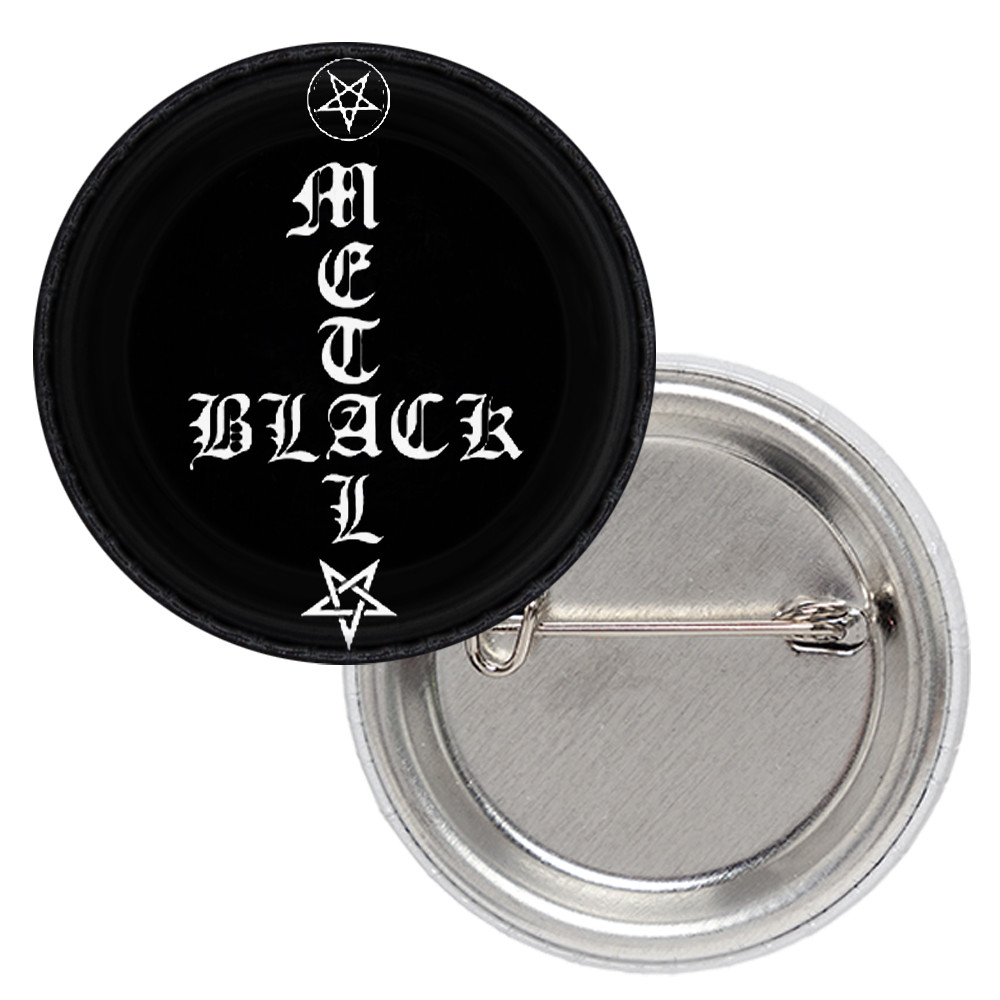 Значок Black metal (Inverted cross)