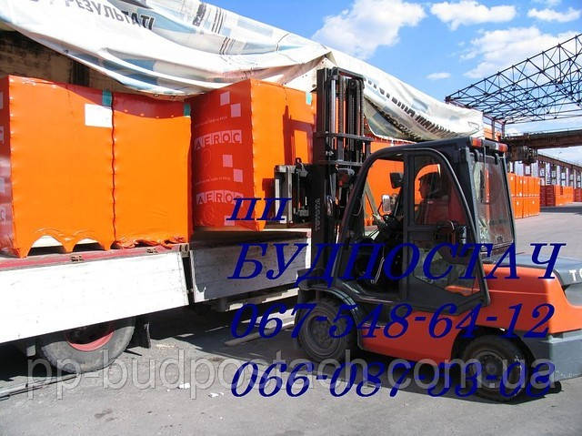 Фото погрузки газоблока Аерок Фото погрузки газоблока Аерок