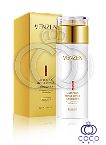 Тонер для обличчя VENZEN SIX Peptide Moist Toner із шістьма пептидами 120 мл