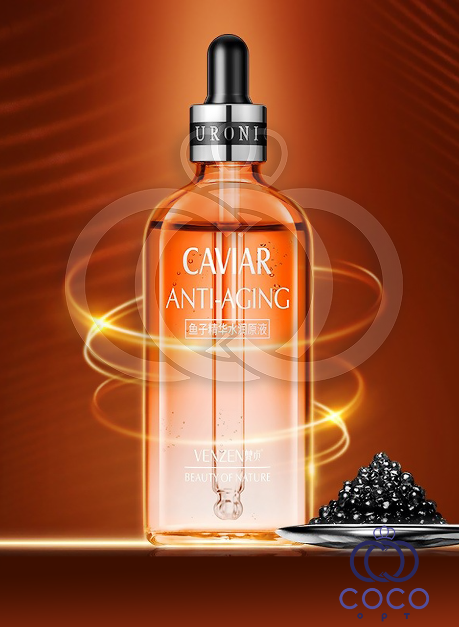 Сироватка для обличчя VENZEN CAVIAR Anti-Aging з чорною ікрою