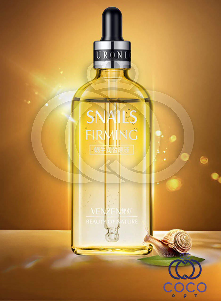 Сироватка для обличчя VENZEN SNAILS Firming з екстрактом равлики, фото 1