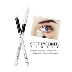 Водостійкий олівець білий Me Now Soft Eyeliner, фото 3
