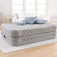 Надувная кровать двухспальная 203*152*51 см, с встроенным насосом Intex 64490