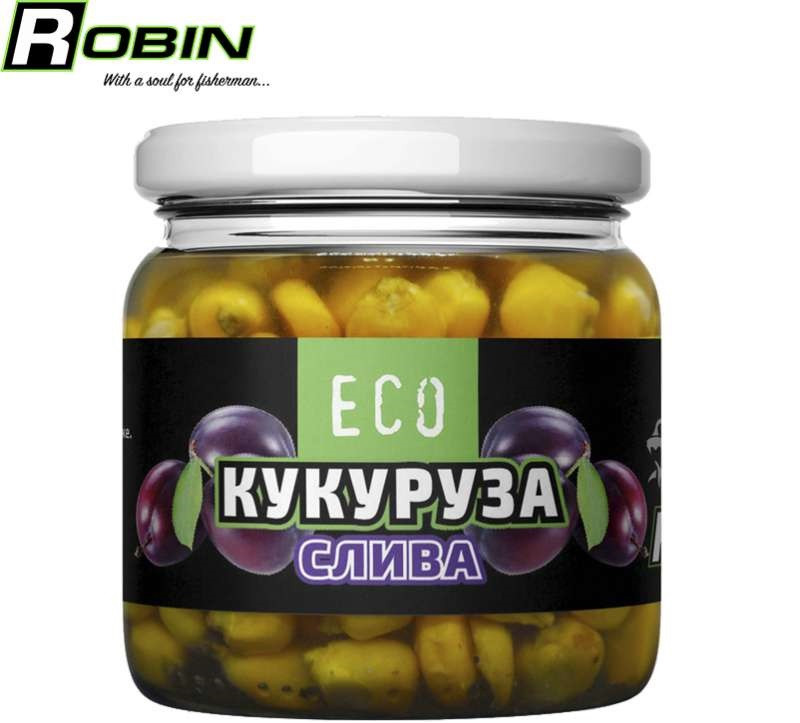 Кукуруза консерв. ECO ROBIN 200гр. слива - фото 1 - id-p1370857813