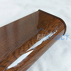 Підвіконня SAUBERG Soft (Сауберг Софт) глянець горіх