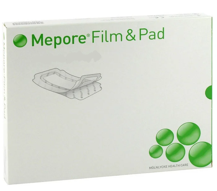 Mepore Film and Pad 5х7см - Легка, повітропроникна самоклеюча абсорбуюча пов'язка