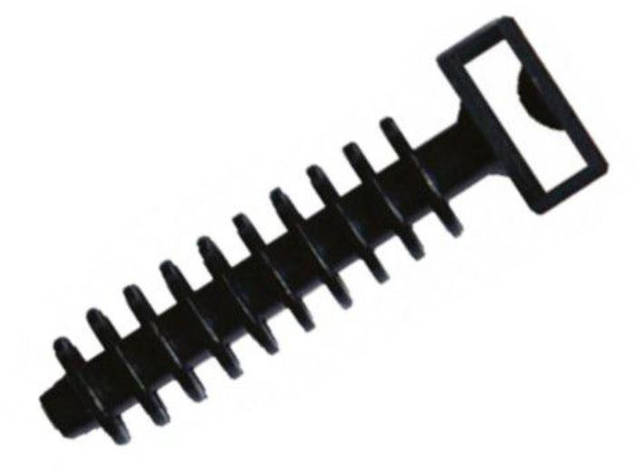 Майданчик з пластиковим дюбелем CTH-1-8 чорний (100шт), фото 1