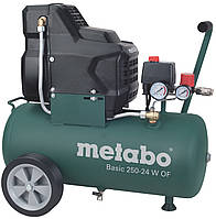 Компресор Metabo Basik 250-24W OF (1,5Вт; 8бар; 220л/хв) /601532000