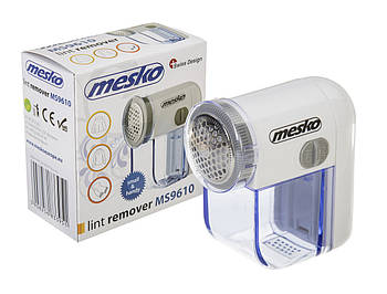 Машинка для видалення ковтунців Mesko MS 9610 – портативна, на батарейках, з лезами з нержавіючої сталі