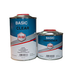 Акційний набір: лак Basic clear (1 л) з затверджувачем Basic Hardener (0,5 л), R-M