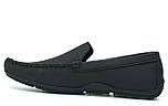 Мокасини чорні матова шкіра стильне чоловіче взуття великих розмірів Rosso Avangard M5 Alberto FlotoMate BS, фото 3
