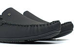 Мокасини чорні матова шкіра стильне чоловіче взуття великих розмірів Rosso Avangard M5 Alberto FlotoMate BS, фото 8