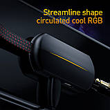 Перехідник BASEUS GAMO 3-in-1 Lightning Male to Dual lightning/3.5mm L47 для айфона навушників гри, фото 5