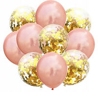 Готовый набор воздушных шаров с конфетти 2012 ( 10 шт )
