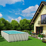 Bestway 56474 каркасний басейн 732 х 366 х 132 см, ф-р насос, сходи, тент, фото 5