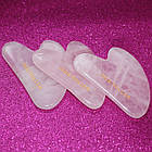 Шкребок гуаша JADE ROLLER форма Серце із натурального Рожевого кварцу, фото 2