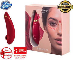 Вуманайзер! Безконтактний кліторальний стимулятор Womanizer Premium, Red, Оригінал + подарунок!!