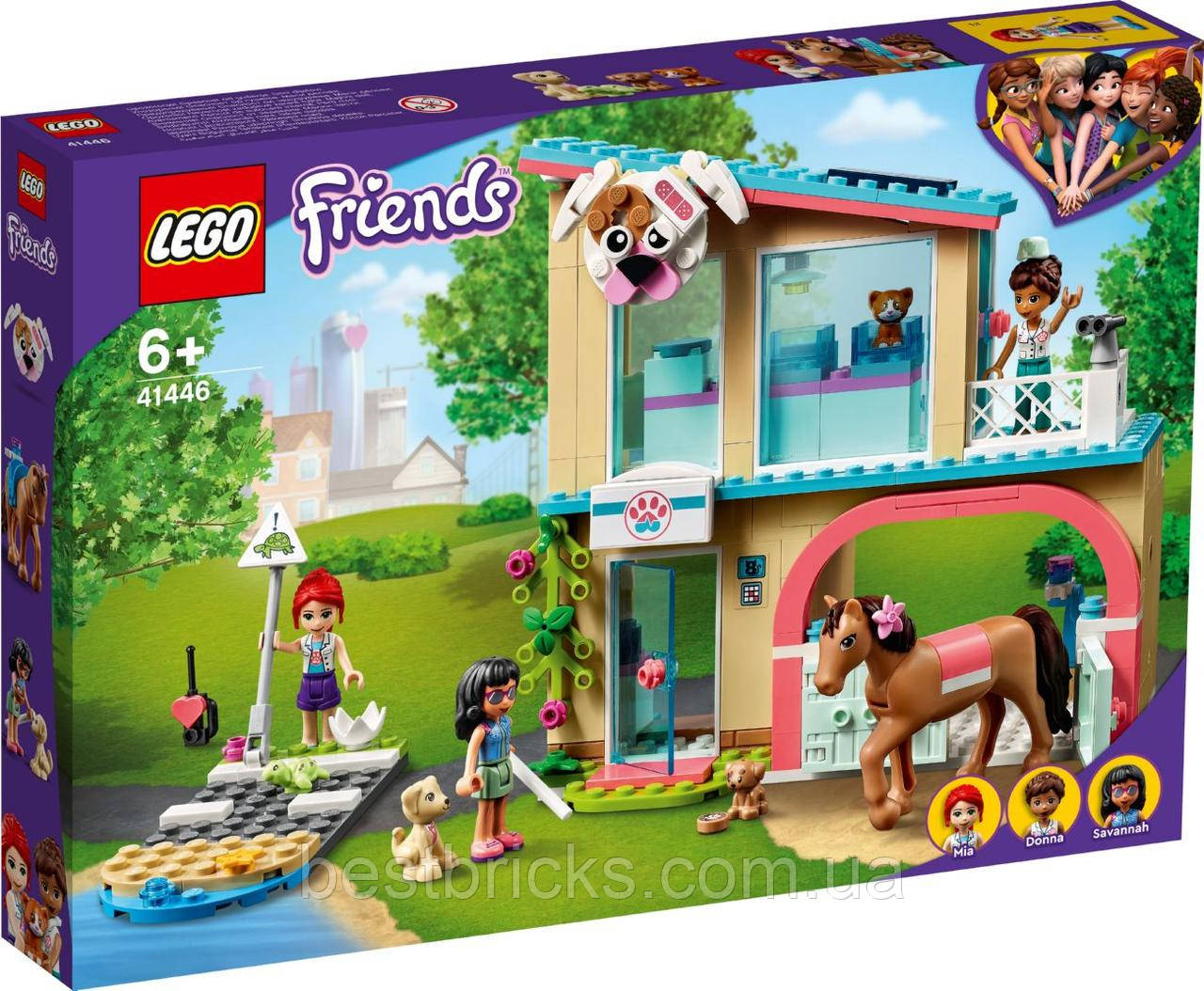 Lego Friends Ветеринарна клініка Хартлейк-Сіті 41446, фото 1