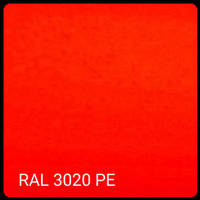 RAL 3020 — 0.5 мм Гладкий листочок Метіпол