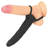 Насадка для подвійного проникнення Silicone Fantasy Double Prober Black, фото 3