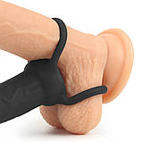 Насадка для подвійного проникнення Silicone Fantasy Double Prober Black, фото 4